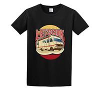 QIESHEOK Lets Cook Unisex 100% Cotton Short-Sleeve T-Shirts Black XXL