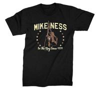 QIESHEOK Mike Ness Boxing Unisex 100% Cotton Short-Sleeve T-Shirts Black XL
