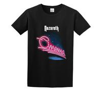 QIESHEOK Nazareth Cinema Unisex 100% Cotton Short-Sleeve T-Shirts Black M