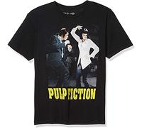 QIESHEOK Pulp Figtion Dance Off Unisex 100% Cotton Short-Sleeve T-Shirts Black XXXL