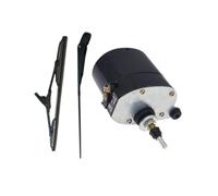 QIFANB para Willis para Jeep para Tractor 01287358 7731000001 para Barco Pesca para Caravana Motor Brazo Limpiaparabrisas Universal 12V Escobilla Motores Limpiaparabrisas(1Set Wiper and Motor)