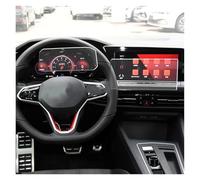 QIFANB Película Protectora De Pantalla LCD Vidrio Templado Para Navegación Coche, Pegatina Para Golf 8, Año 2021 película navegación(1 set glass)