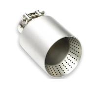 QIFHFBA Silenciador Escape 1 Uds. Tubo De Punta De Escape De Coche De Acero Inoxidable Mate Boquilla De Punta De Escape Universal 60MM 63mm Punta De Silenciador Tubos Extremo Coche(ID57MM OD89MM)