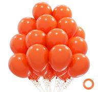 QIFU Globos Naranjas, 50 Piezas 12 Pulgadas Globo de Látex Naranja, Globos Halloween para Hombres Mujeres Niños Fiesta de Cumpleaños Decoracion Cumpleaños Halloween Boda Ducha Nupcial Decoraciones
