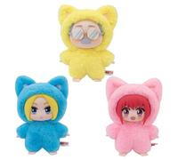 Qigmhua 3pcs Sakamoto Taro Figura Asakura Shin Anime Action Figurine Osaragi Gato Pijamas Estatua 14 cm Modelo PVC Decoración de Mesa Regalo