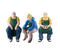 Qigmhua Figuras de anime Sakamoto Taro/Akao/Asakura Shin | Figura de acción de manga Sakamoto Taro y Asakura Shin Figurine | Modelo sentado coleccionable de PVC