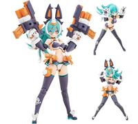 Qigmhua Megami Device-Pun MOFU - Figura larga de estatua, figuras móviles de anime, 16 cm, kit de modelo, adornos intercambiables, PVC