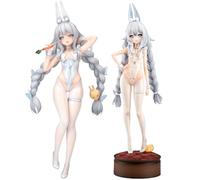 Qigmhua MNF Le Malin 2pcs Figuras Estatua | Figuras de Anime Bunny Girl MNF Le Malin Escultura | Modelo de pie con zanahorias Decoración Regalo Decoración de Mesa