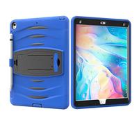 QIHANG Funda iPad Pro 10.5 / iPad Air 10.5, Triple Capa de diseño Resistente a Prueba de Golpes Resistente Cubierta de Armadura Caso para iPad Pro 10.5 / iPad Air 10.5 Tableta (Azul)