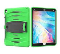 QIHANG Funda iPad Pro 10.5 / iPad Air 10.5, Triple Capa de diseño Resistente a Prueba de Golpes Resistente Cubierta de Armadura Caso para iPad Pro 10.5 / iPad Air 10.5 Tableta (Verde)