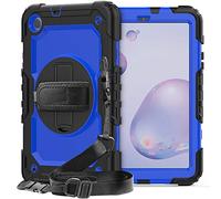 QIHANG Funda para Samsung Galaxy Tab A 8.4 T307 T307U, 3-en-1 Funda Silicona Resistente Antigolpes con Soporte y Correa de Mano y Bandolera, Portalápiz [360 Grados de Rotacion] para Galaxy Tab A 8.4