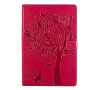 QIHANG Smart Samsung Galaxy Tab S5e 10.5 T720 T725 Funda, Ultra Slim Cartera Carcasa PU Piel Sintética con Función de Stand y Auto-Sueño/Estela para Samsung Galaxy Tab S5e 10.5 T720 T725 (Rojo)