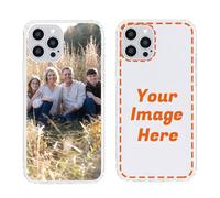 QIHENGPLUS Funda transparente personalizada compatible con Apple iPhone 12 Pro Max, funda de TPU suave personalizada con tu foto y texto