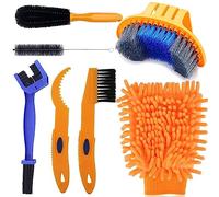 Qihengzhijia Juego de 7 cepillos de limpieza de bicicleta, juego de cepillos limpiadores de cadena de bicicleta adecuado para bicicleta sucia/carretera/montaña/BMX/híbrida/plegable