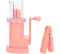 QIHRUIA Máquina de Tejer Manual, Herramienta de Bricolaje fácil para Tejer y trenzar, CREA Pulseras y Bufandas únicas,Rosado