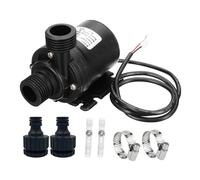 QIHRUIA Núcleo De Eje De Acero Inoxidable DC Sin Cepillo Motor Bomba Sumergible Pequeña Bomba Impulsora Rocosa Agua-Enfriada Conversión De Frecuencia del Tanque De Peces,Black Bare Wire 12v