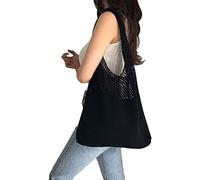 Qihuyi ganchillo playa - Fairy Casual Estética Hobo Bag,hombro ganchillo algodón viaje playa