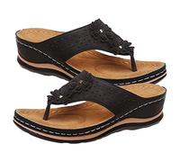 Qihuyi Tiras ortopédicas,Chanclas posición Correcta Antideslizantes | Sandalias ortopédicas con Soporte para el Arco Sandalias Informales con Tiras y Soporte para el