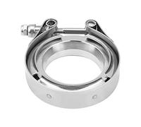 Qii lu Kit de Brida de Abrazadera de Banda en V de 2,0 Pulgadas para Tubos de Bajada de Escape de Acero Inoxidable Turbo(2 Pulgadas)