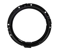 Qii lu Soporte de faros para Wrangler, 7 pulgadas Auto Car Faros Soporte de montaje Soporte de anillo redondo de aleación de aluminio(Plata)