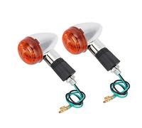 Qiilu 1 par Luz de señal de giro de motocicleta Luz de señal de giro súper brillante Universal para SUV / Motocicleta todos los modelos