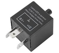 Qiilu 12V / 10A 3 pin Electronic Flasher Relay Módulo de Control de Relé Ajustable Universal para Coche y Motocicleta