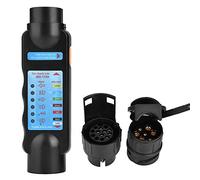 Qiilu 12v 7/13 pin Tester remolcador enchufe, LED remolcador Tester de enchufe de circuito de cableado con sim, azul