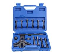 Qiilu 13 Piezas Juego de Extractor de Volante para Moto Kit de Extractor de Volante Removedor Equilibrador Armónico Polea de Engranajes Herramienta de Reparación de Automóviles