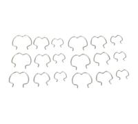 Qiilu 18 Piezas Clips de Retención del Conector de Transmisión 800 801 Clips de Línea de Enfriador de Aceite de Transmisión 3 Tamaños Diferentes 3/8 Pulgada 1/2 Pulgada 5/8 Pulgada