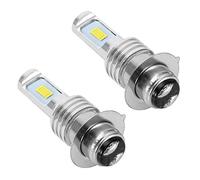 Qiilu 2 piezas de bombillas LED de coche, 80W 6000K bombillas LED blancas de coche para lámpara de luz antiniebla H6/P15D con decodificador