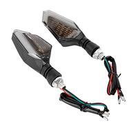 Qiilu 2 Piezas de Luces de señal de de Motocicleta, lámpara de indicador de Luces de señal de LED Impermeable Universal de Motocicleta Retro(Amarillo)