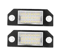 Qiilu 2pcs 24 LED Temperatura de color 6000k Beads Matrícula Lámpara de luz LED para C- Focus MK2