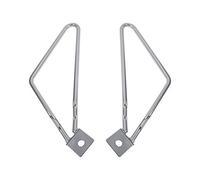 Qiilu 2X Alforjas de la Motocicleta Soportes de Montaje Soporte(Plata)