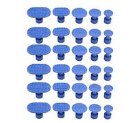 Qiilu 30 piezas Eliminación de la abolladura del cuerpo del coche Tirando de las pestañas Sin pintura Herramientas de reparación Pegue las lengüetas del tirador