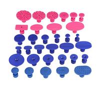 Qiilu 33 piezas Cuerpo del auto Eliminación de abolladuras Tirando de las lengüetas sin pintura Herramientas de reparación de dientes