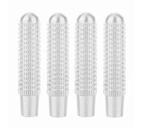 Qiilu 4 piezas de perno de puerta de bloqueo de perno interruptor de bloqueo de puerta Pin botón tapa de cubierta para Mercedes Benz A B E CLA GLC GLK Class (Plata)