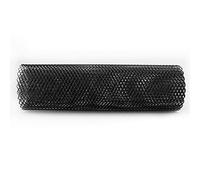 Qiilu 6x12mm Parrilla universal para auto, rejilla de malla de rejilla neta de malla de rejilla de coche de aleación de aluminio Cuerpo Parachoques Parrilla rómbica (Negro)