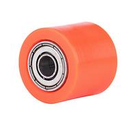 Qiilu 8mm Universal Cadena de rodillos guía Polea tensora Rueda para moto Dirt Bike Enduro(naranja)