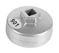 Qiilu 901 Tapa Llave de filtro de aceite, 65 mm 14 flautas Herramienta de carcasa de filtro de aceite de aluminio Herramienta de extracción de enchufe de coche para A8