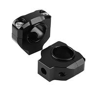 Qiilu Abrazadera de Manillar de Motocicleta Manillar de Motocicleta Riser Clamp de Aleación de Aluminio CNC 28mm 1 Par