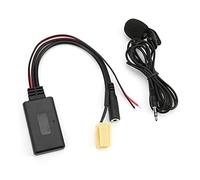 Qiilu Adaptador de Audio para Automóvil, Adaptador de Cable Auxiliar Bluetooth 5.0 con Reemplazo de Manos Libres de Micrófono para Fiat 500 / Grande Punto / Qubo / Fiorino