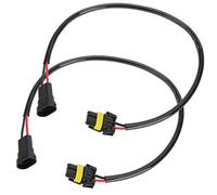 Qiilu Adaptador de conversión de Faros antiniebla H11 9006, Cable de conexión, enchufes, Enchufe Adaptador H11 9006 HB4 9012 9006XS, Cable de extensión para Faros antiniebla Traseros.
