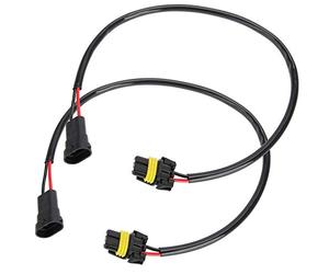 Qiilu Adaptador de conversión de Faros antiniebla H11 9006, Cable de conexión, enchufes, Enchufe Adaptador H11 9006 HB4 9012 9006XS, Cable de extensión para Faros antiniebla Traseros.