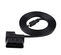 Qiilu Adaptador de extensión de diagnóstico, 180cm coche cable USB, adaptador de extensión de diagnóstico 16pin a mini cable USB
