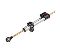 Qiilu Amortiguador de dirección, CNC de aluminio estabilizador de la dirección de la motocicleta universal para MT10 MT 07 MT09 (largo)