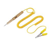 Qiilu Auto Car Vehicle Circuit Tester DC 6V 12V 24V Bombilla Prueba de Voltaje Pluma Lápiz Amarillo