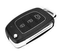 Qiilu Blade Flip Car Remote Fob Key Case Shell Cover 3 botones para Santa Fe (ix45) 2013-2014