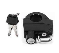 Qiilu Bloqueo de Manillar de Casco de Motocicleta de 25 mm/1 pulg., Piezas de candado de Seguridad antirrobo de Bloqueo de Casco de Manillar Universal