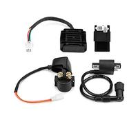Qiilu - Bobina + unidad CDI + regulador rectificador + solenoide de alto rendimiento para 150 cc 250 cc PIT Quad Dirt Bike ATV Buggy (negro)