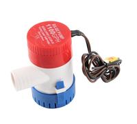 Qiilu Bomba de achique, Accesorio DC 1100GPH G1100-01 Bomba de Agua sentina Sumergible para Barcos achique eléctrica Marina 12v 24V para estanques, Piscinas, spas silenciosos(12V DC)